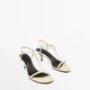 Sandalen met bandjes en middelhoge hak