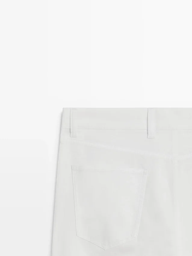 Slim fit broek met denimeffect Slim fit broek met denimeffect