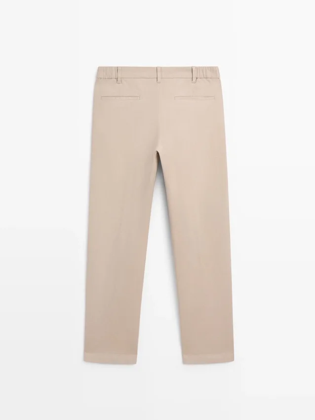 Slim fit broek van katoenmix Slim fit broek van katoenmix