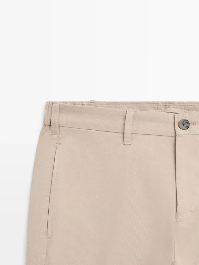 Slim fit broek van katoenmix Slim fit broek van katoenmix