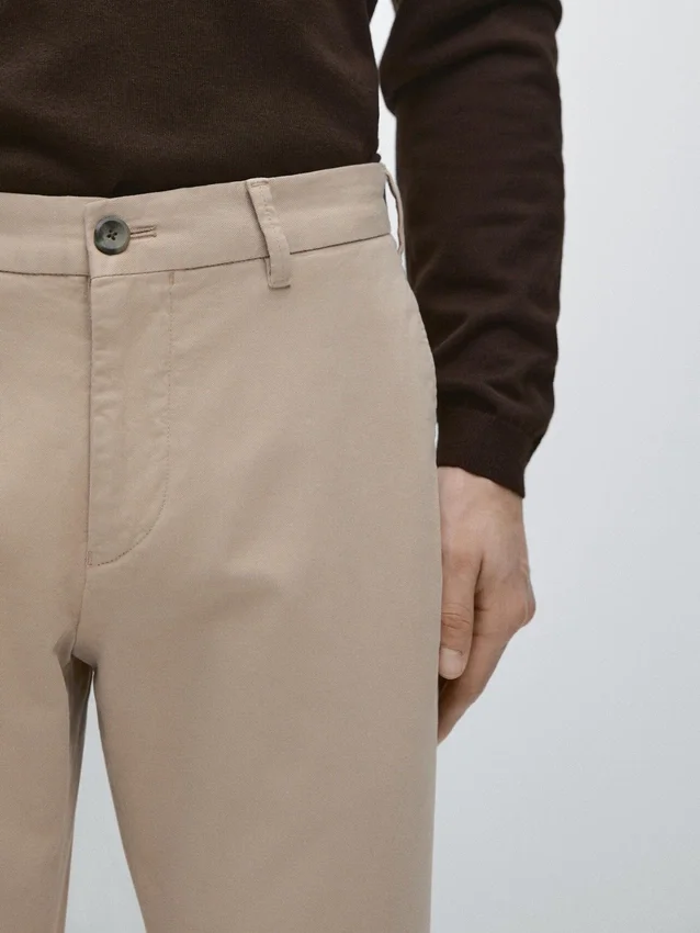 Slim fit broek van katoenmix Slim fit broek van katoenmix