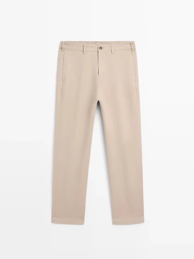 Slim fit broek van katoenmix Slim fit broek van katoenmix