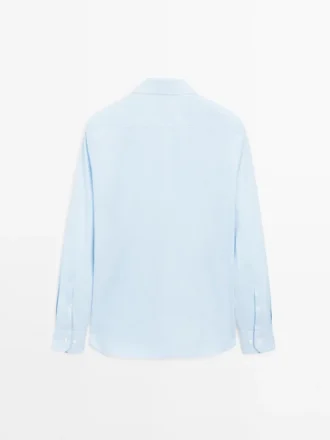 Slim fit gestreept overhemd