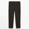 Slim fit katoenbroek