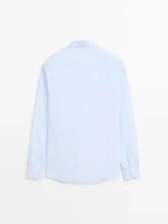 Slim Fit overhemd van 100% katoen