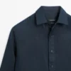 Slim fit overhemd van 100% linnen