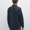 Slim fit overhemd van 100% linnen