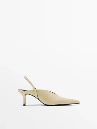 Slingback-schoenen met hoge hak