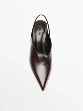 Slingback-schoenen met hoge hak