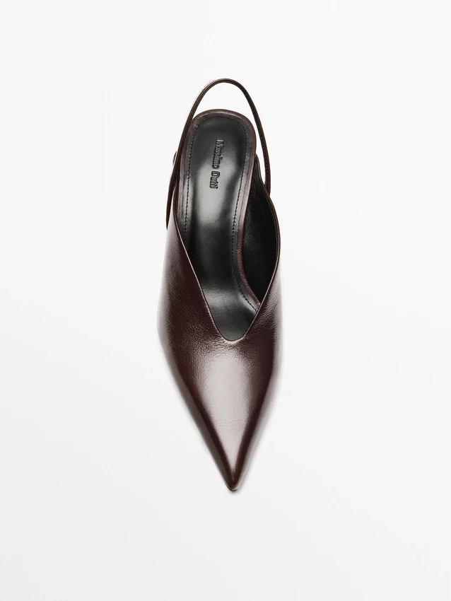 Slingback-schoenen met hoge hak Slingback-schoenen met hoge hak