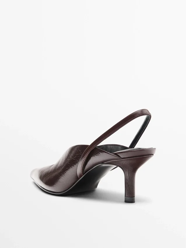 Slingback-schoenen met hoge hak Slingback-schoenen met hoge hak