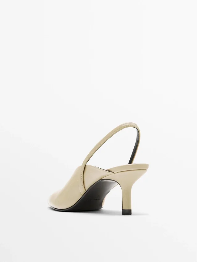 Slingback-schoenen met hoge hak Slingback-schoenen met hoge hak