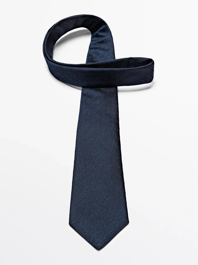 Stropdas van 100% zijde met textuur Stropdas van 100% zijde met textuur