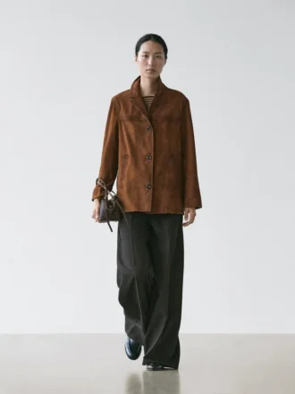 Suède leren Blazers met zakken