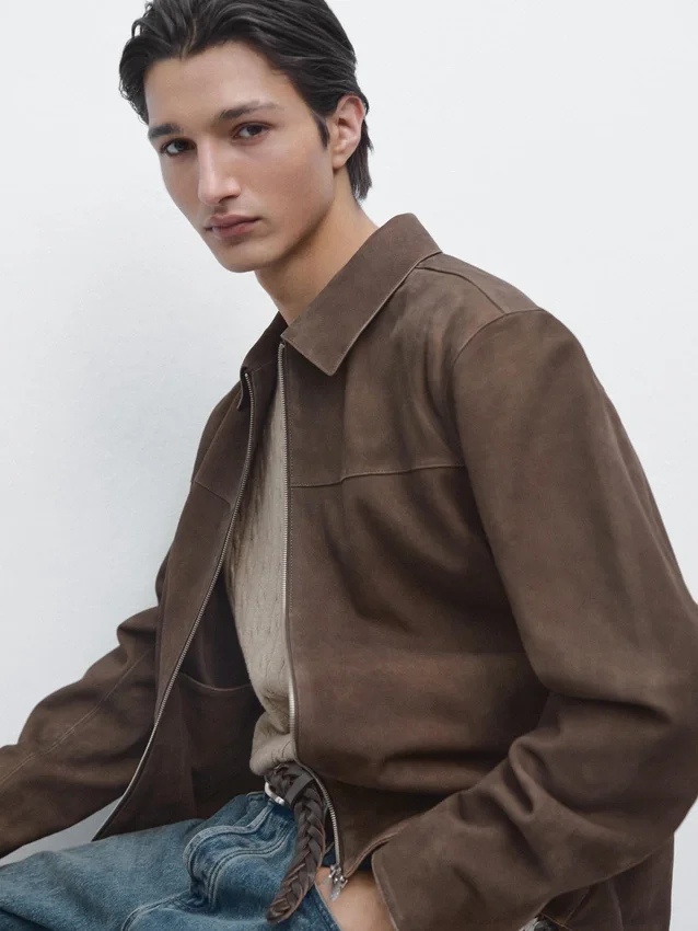 Suède leren jas Suède leren jas