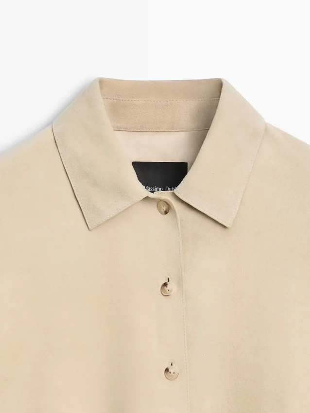 Suède leren overhemd Suède leren overhemd