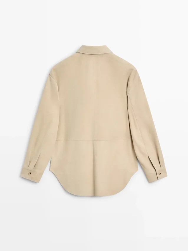 Suède leren overhemd Suède leren overhemd