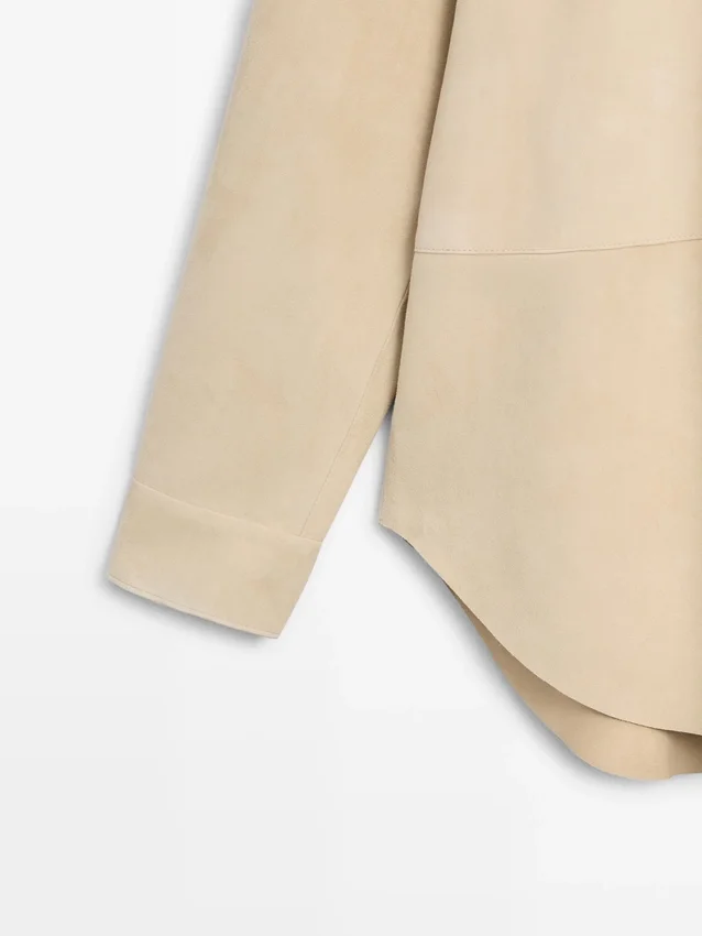 Suède leren overhemd Suède leren overhemd