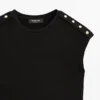 T-shirt met drop-sleeves en knoopdetails