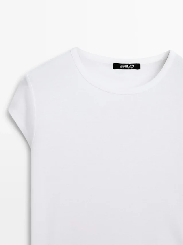 T-shirt met korte mouwen van 100% gemerceriseerd katoen T-shirt met korte mouwen van 100% gemerceriseerd katoen