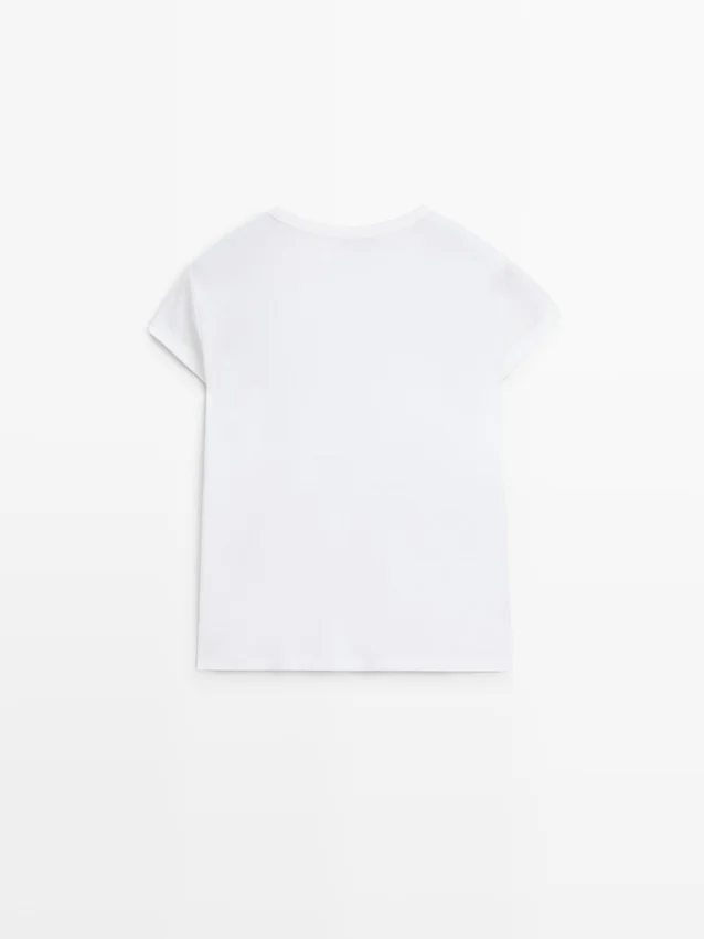 T-shirt met korte mouwen van 100% gemerceriseerd katoen T-shirt met korte mouwen van 100% gemerceriseerd katoen