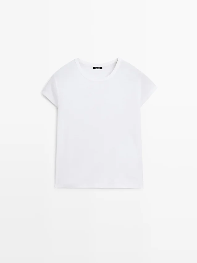 T-shirt met korte mouwen van 100% gemerceriseerd katoen T-shirt met korte mouwen van 100% gemerceriseerd katoen