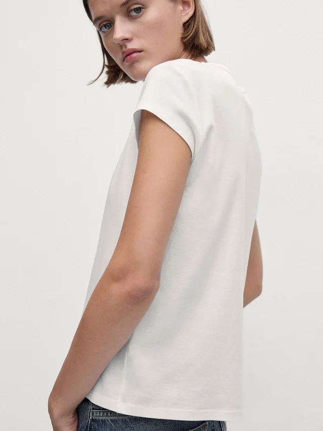 T-shirt met korte mouwen van 100% gemerceriseerd katoen T-shirt met korte mouwen van 100% gemerceriseerd katoen