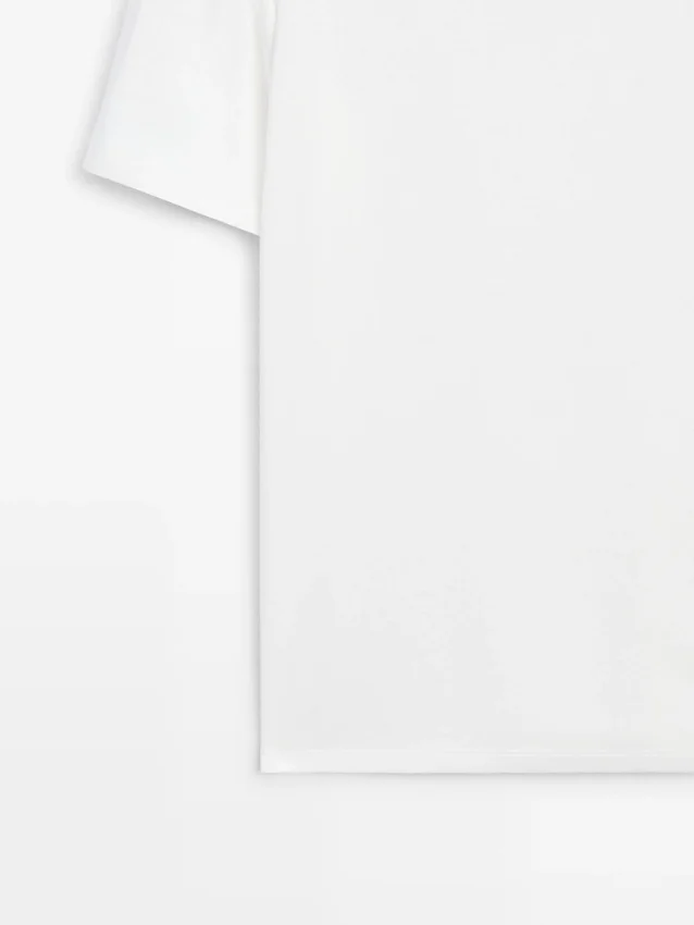 T-shirt met korte mouwen van een linnenmix T-shirt met korte mouwen van een linnenmix