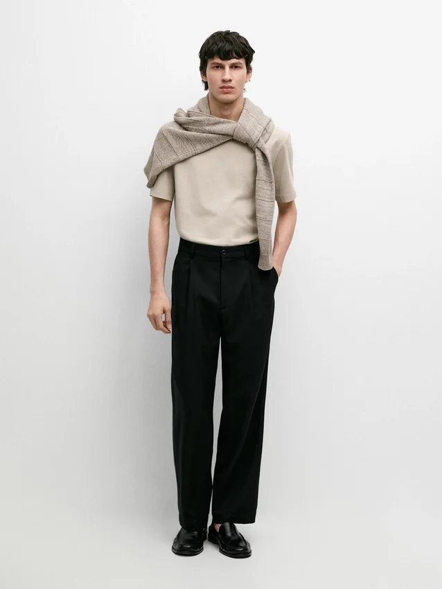 T-shirt met korte mouwen van katoenmix T-shirt met korte mouwen van katoenmix