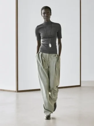 T-shirt met korte mouwen van katoenmix