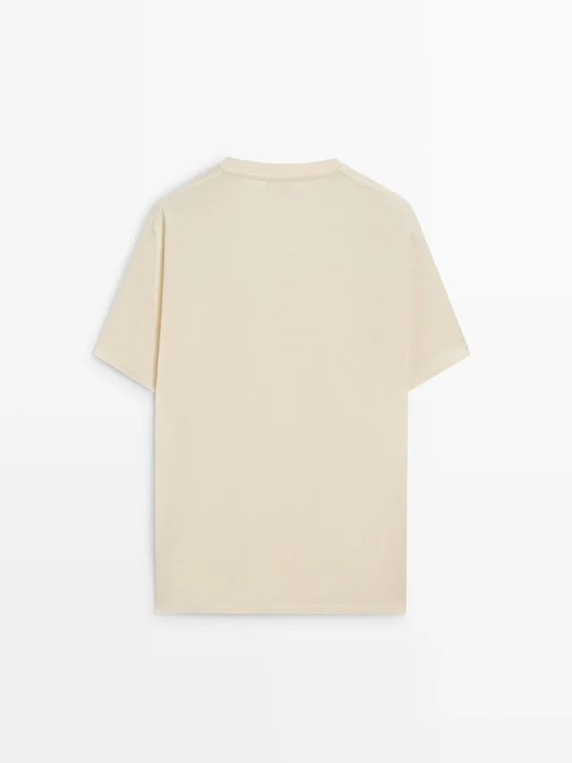 T-shirt met korte mouwen van katoenmix T-shirt met korte mouwen van katoenmix