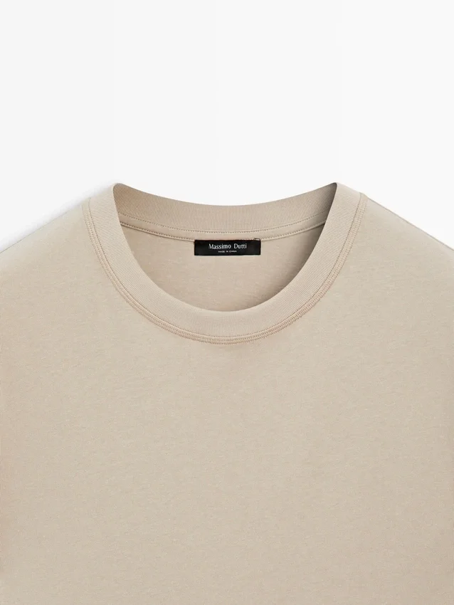 T-shirt met korte mouwen van katoenmix T-shirt met korte mouwen van katoenmix