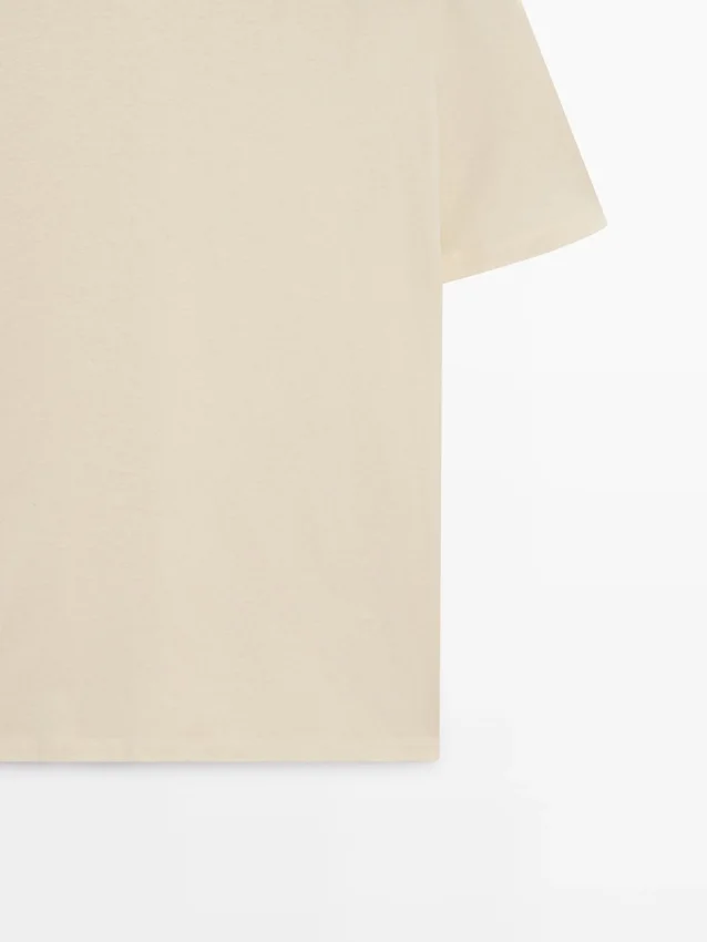 T-shirt met korte mouwen van katoenmix T-shirt met korte mouwen van katoenmix