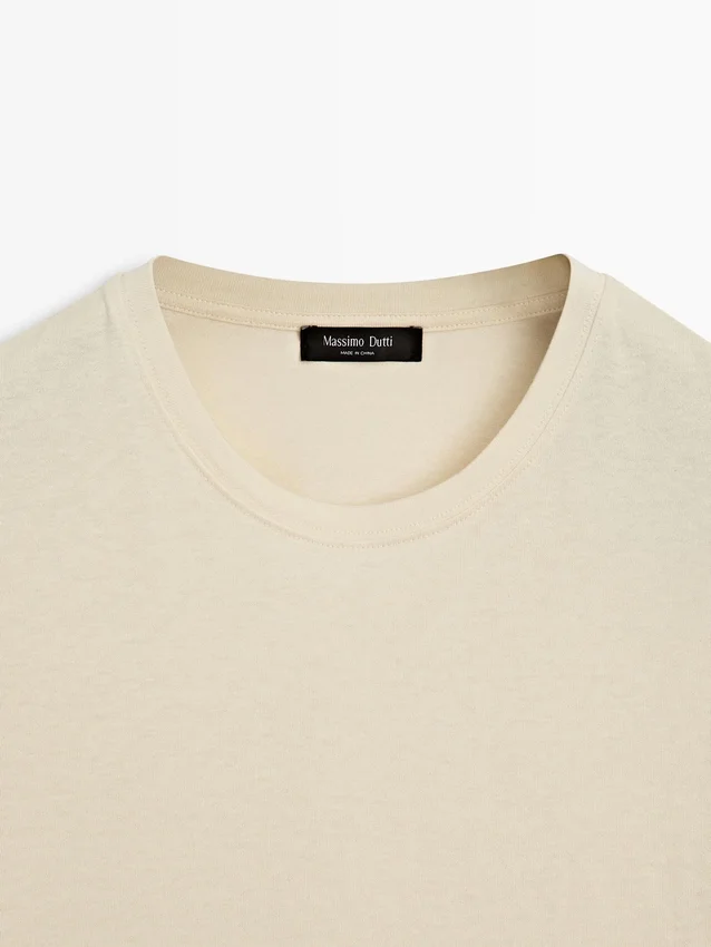 T-shirt met korte mouwen van katoenmix T-shirt met korte mouwen van katoenmix