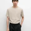 T-shirt met korte mouwen van katoenmix T-shirt met korte mouwen van katoenmix