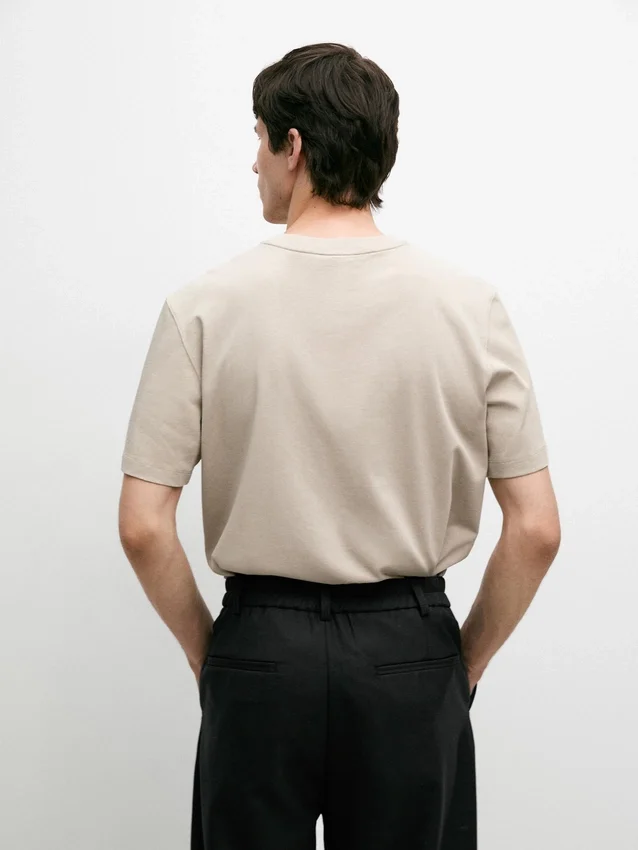 T-shirt met korte mouwen van katoenmix T-shirt met korte mouwen van katoenmix