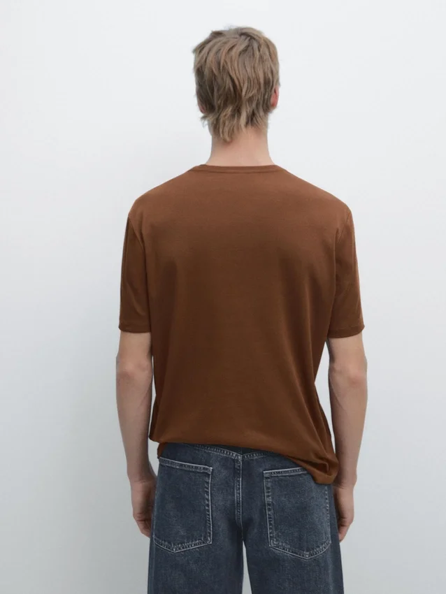 T-shirt met korte mouwen van katoenmix T-shirt met korte mouwen van katoenmix