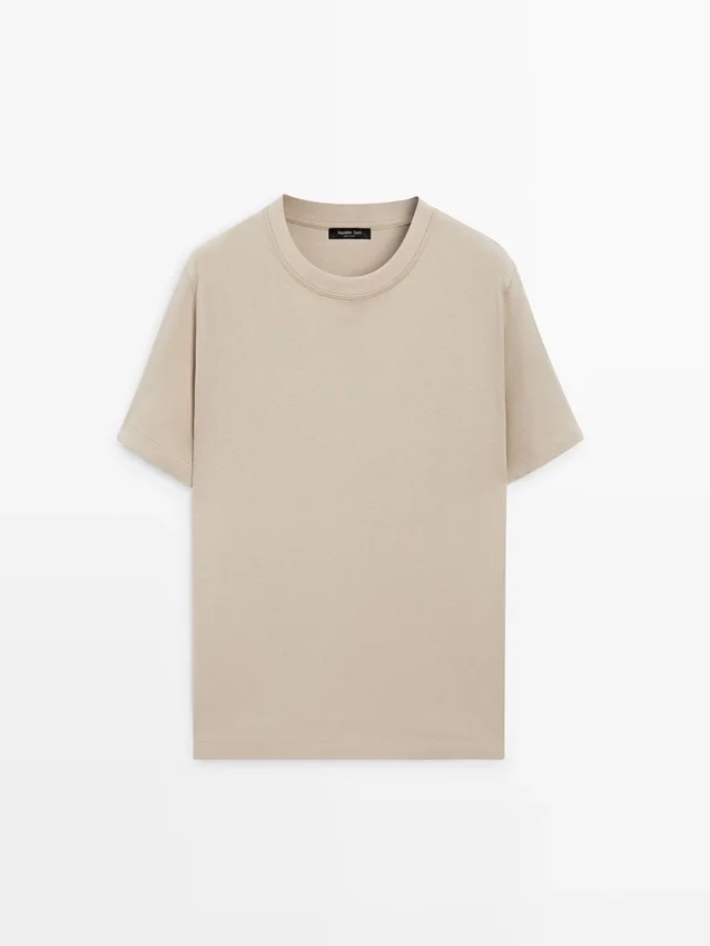 T-shirt met korte mouwen van katoenmix T-shirt met korte mouwen van katoenmix