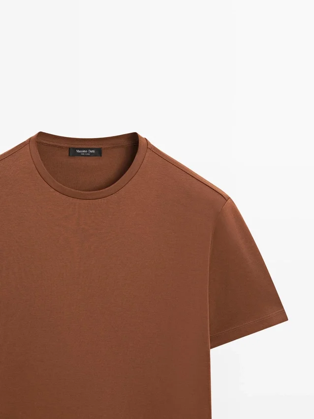 T-shirt met korte mouwen van katoenmix T-shirt met korte mouwen van katoenmix