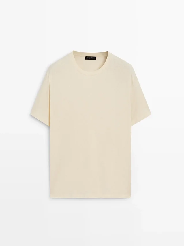 T-shirt met korte mouwen van katoenmix T-shirt met korte mouwen van katoenmix