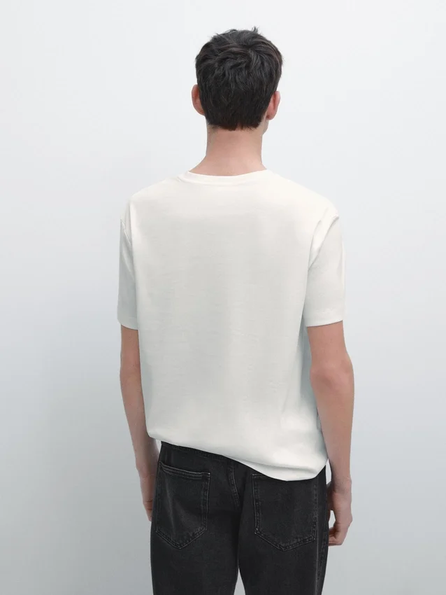 T-shirt van 100% gemerceriseerd katoen T-shirt van 100% gemerceriseerd katoen