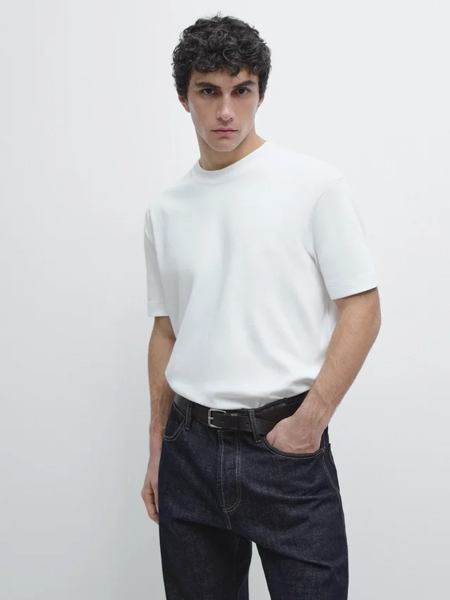 T-shirt van 100% katoen, middelzwaar T-shirt van 100% katoen, middelzwaar