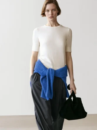 T-shirt van katoenmix