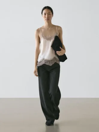 Top met kreukeffect Top met kreukeffect