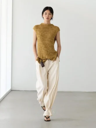 Top van grof gebreid katoenmix Top van grof gebreid katoenmix