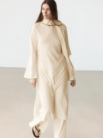 Total Look vloeiende tuniekjurk