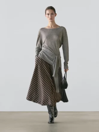 Uitlopend met ruitjespatroon