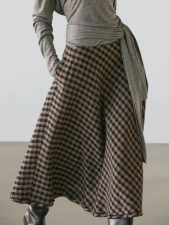 Uitlopend met ruitjespatroon