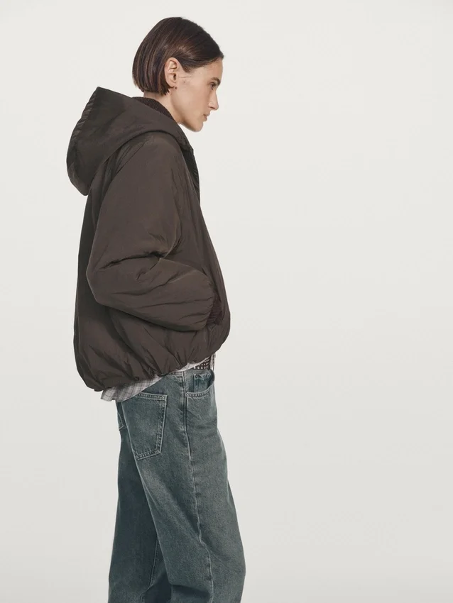 Waterafstotend bomberjack met capuchon Waterafstotend bomberjack met capuchon