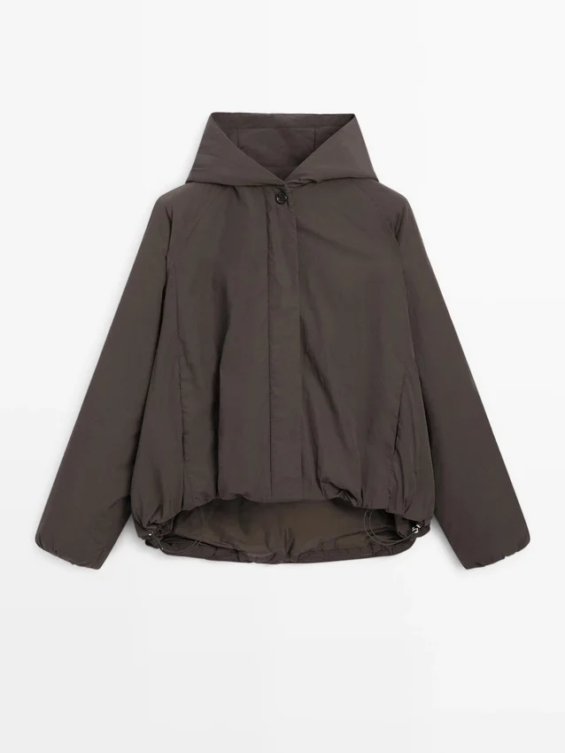 Waterafstotend bomberjack met capuchon Waterafstotend bomberjack met capuchon